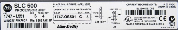 ALLEN BRADLEY 1747-L551 PROCESSOR UNIT SER B (FOR PARTS) - Image 6
