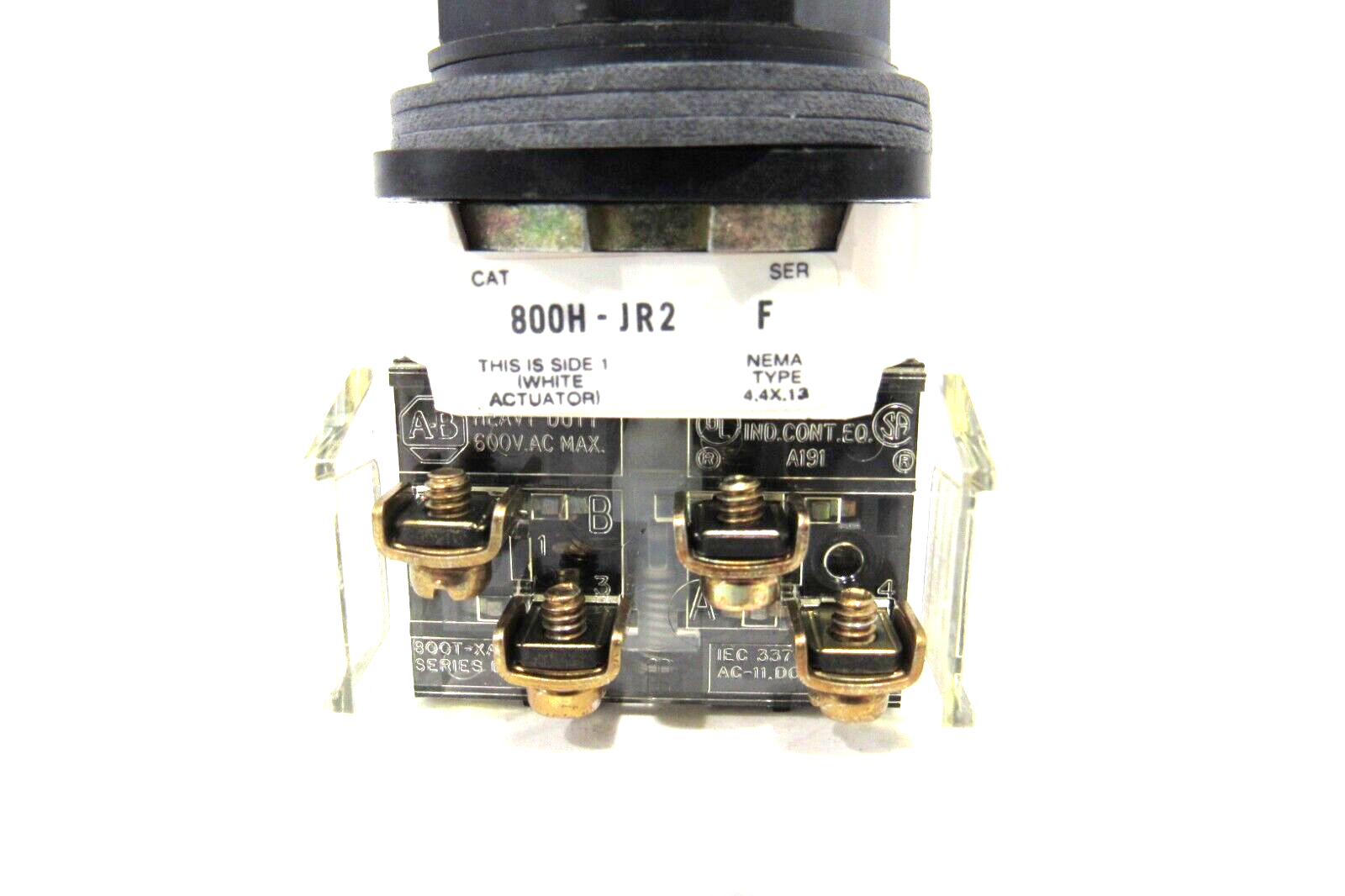 ALLEN BRADLEY 800H-JR2 SELECTOR SWITCH SER.F 800HJR2 NEW SURPLUS - Image 3