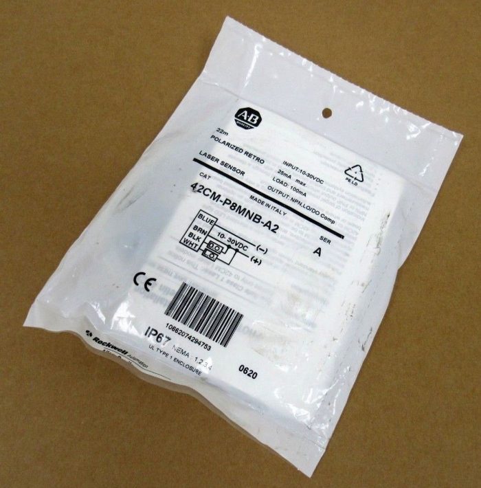 NEW ALLEN BRADLEY 42CM-P8MNB-A2 SENSOR 42CMP8MNBA2 SERIES A