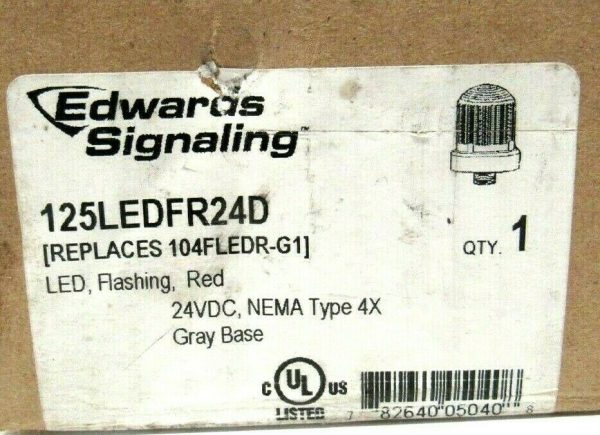 NEW EDWARDS SIGNALING 125LEDFR24D FLASHING RED LED - SB Industrial ...