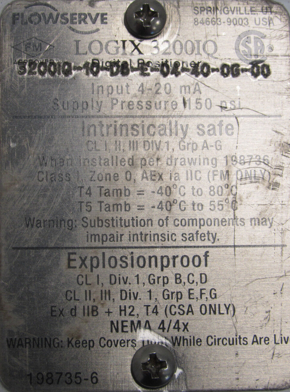 NEW FLOWSERVE LOGIX 3200IQ VALVE POSITIONER 3200IQ-10-D8-E-04-40-0G-00 - Image 4