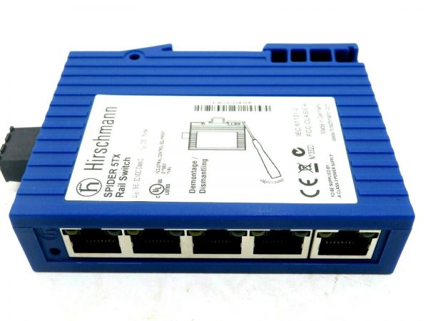 NEW HIRSCHMANN SPIDER 5TX ETHERNET RAIL SWITCH 5 PORTS - Image 4