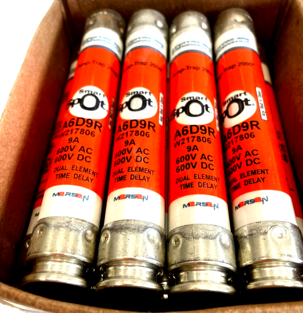 NEW MERSEN A6D9R CLASS RK1 FUSES 9AMP 600V LOT OF 9 - SB Industrial ...