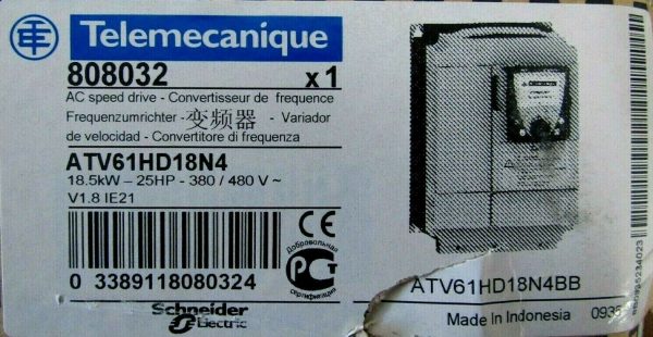 NEW SCHNEIDER ELECTRIC ATV61HD18N4 VARIABLE SPEED DRIVE 25HP 808032 - Image 8