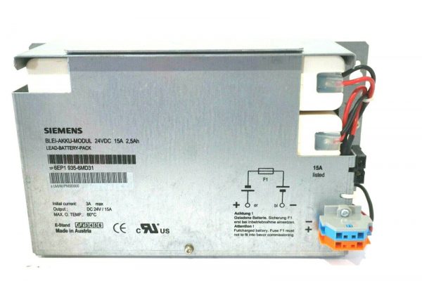 NEW SIEMENS 6EP1 935-6MD31 LEAD BATTERY PACK 6EP19356MD31 - Image 3