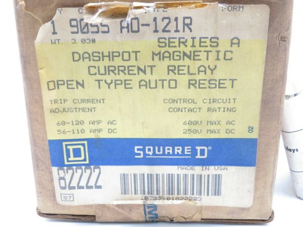 NEW SQUARE D 9055-AO-121R MAGNETIC CURRENT RELAY SERIES A 9055AO121R - Image 5