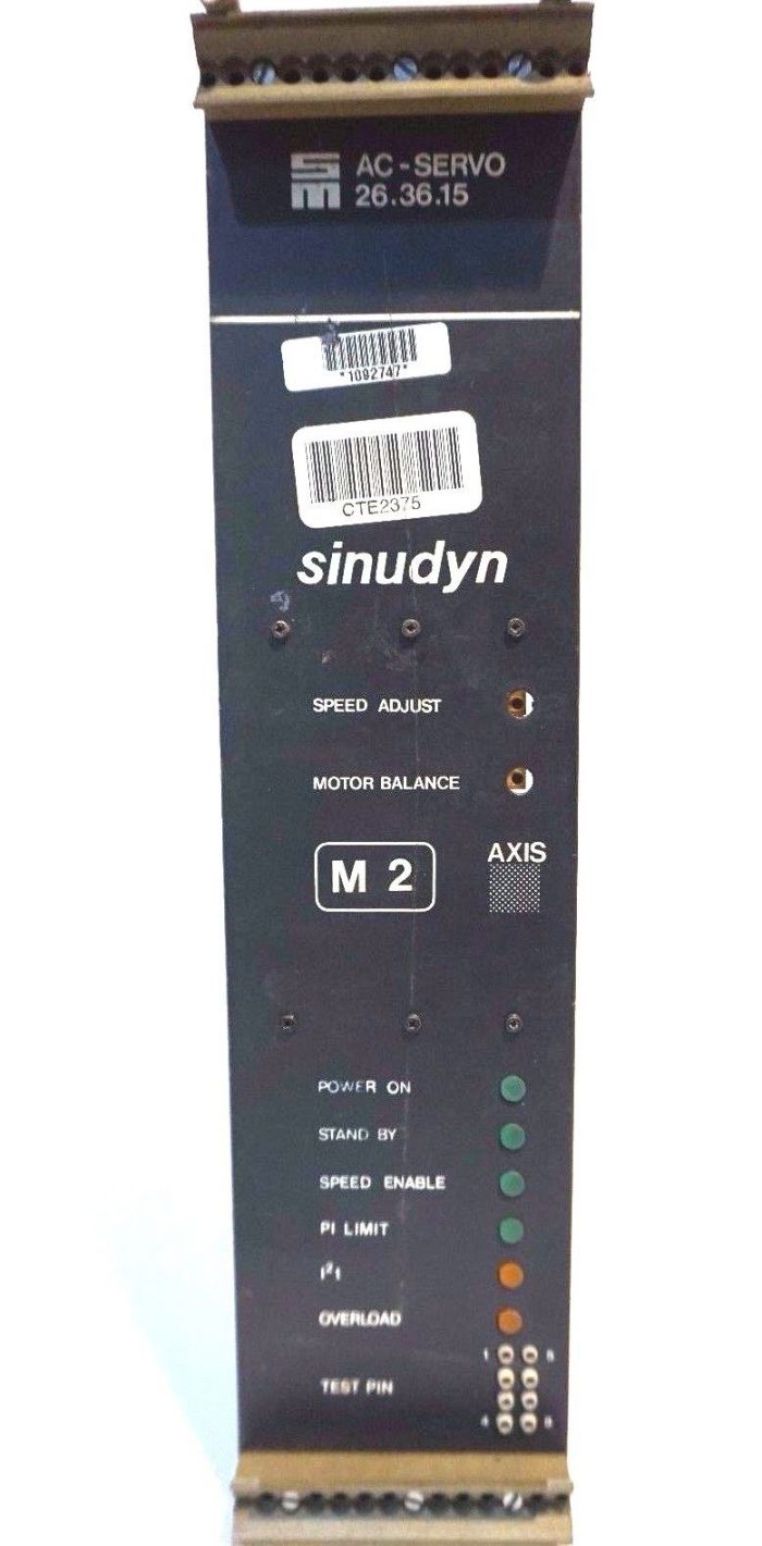 REPAIRED SIEB & MEYER 26.36.15 AC SERVO AMPLIFIER 263615 - Image 3