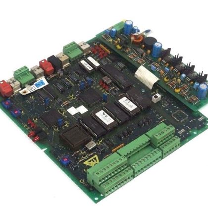 USED EUROTHERM DRIVES AH056975U001 CONTROL BOARD W/ AH057244U001 BOARD