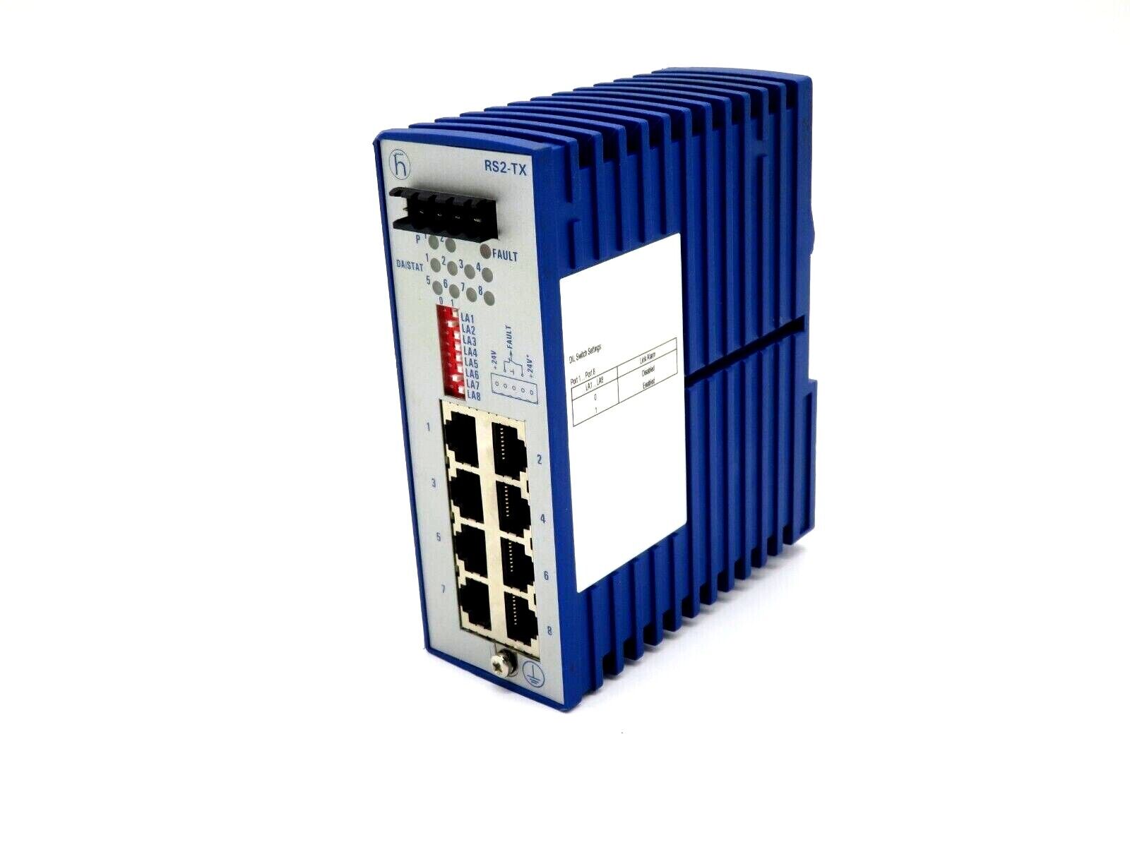 USED HIRSCHMANN RS2-TX ETHERNET RAIL SWITCH 8-PORT RS2TX