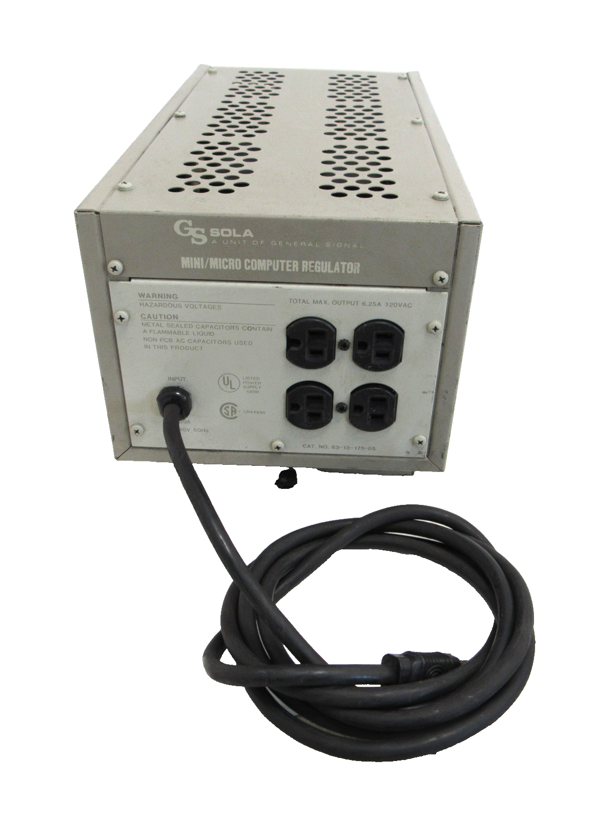 USED SOLA 63-13-175-05 POWER REGULATOR 631317505 - Image 4