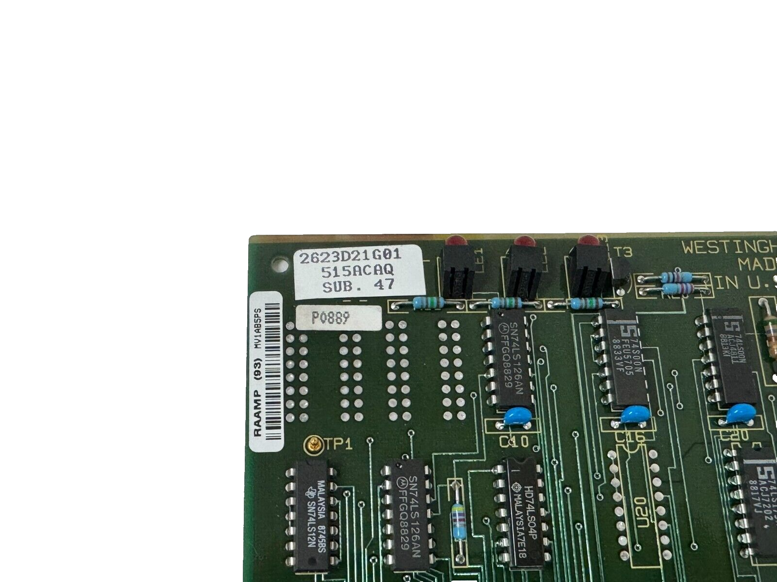 WESTINGHOUSE 2623D21-G01 CONTROL BOARD 515ACAQ SUB 47 2623D21 REFURBISHED - Image 5