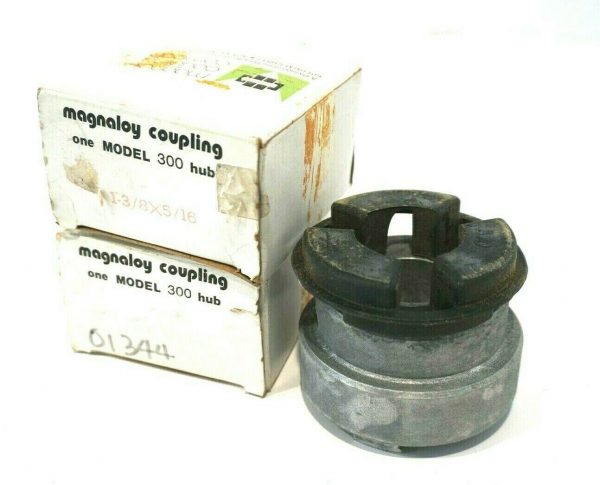 2 NEW MAGNALOY COUPLING MODEL 300 HUB W/ INSERT 1-3/8X5/16