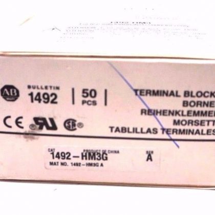 50 NEW ALLEN BRADLEY 1492-HM3G TERMINAL BLOCKS SER.A 1492HM3G