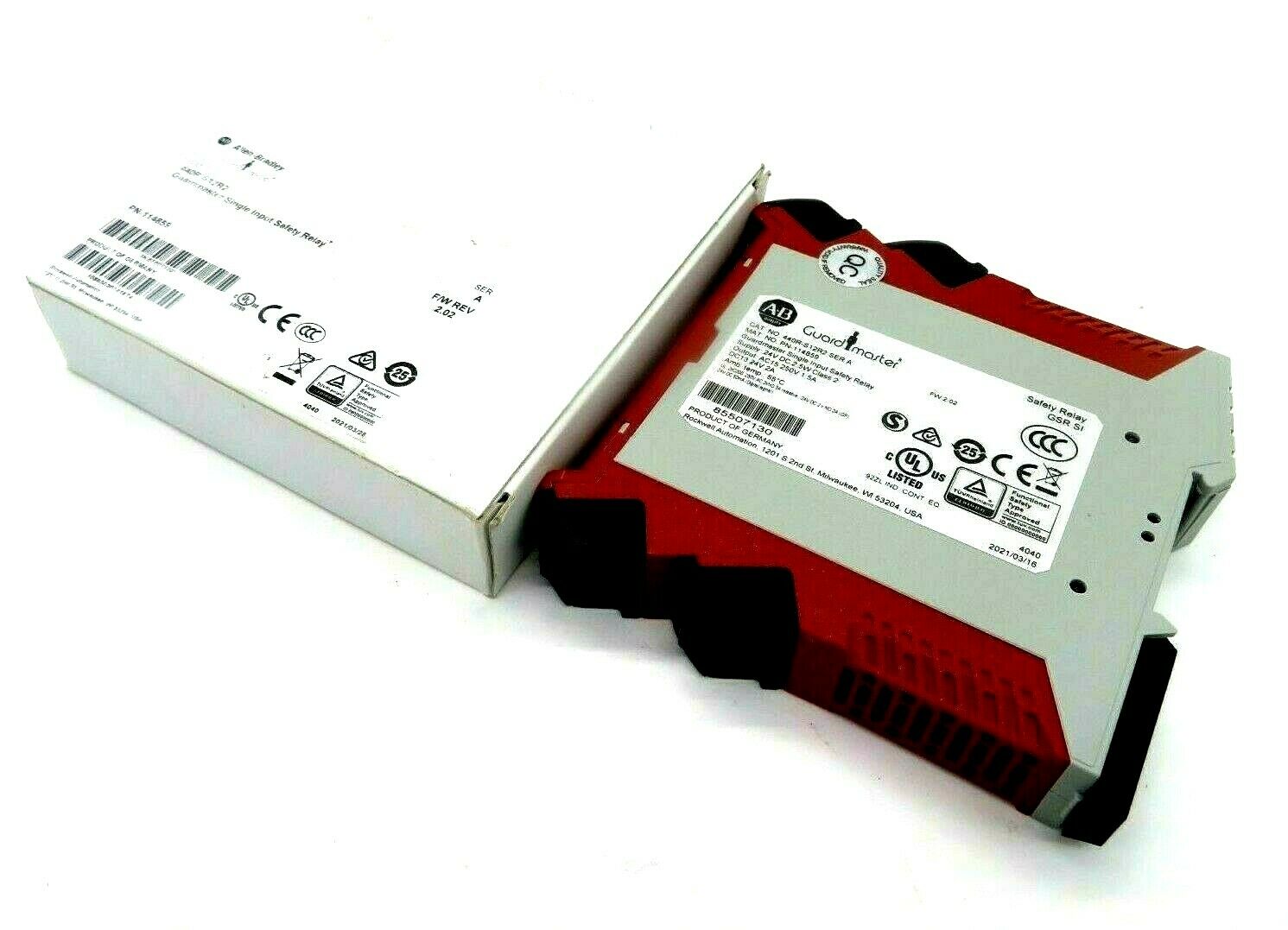 NEW ALLEN BRADLEY 440R-S12R2 SINGLE INPUT SAFETY RELAY SERIES A 440RS12R2