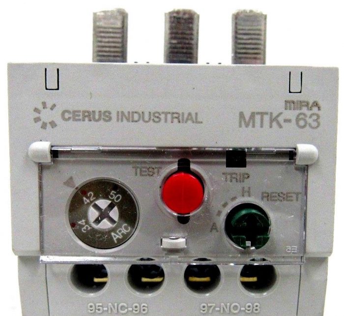 NEW CERUS INDUTRIAL MTK-63 OVERLOAD RELAY MTK63 MTK-63/3K-50L - Image 4