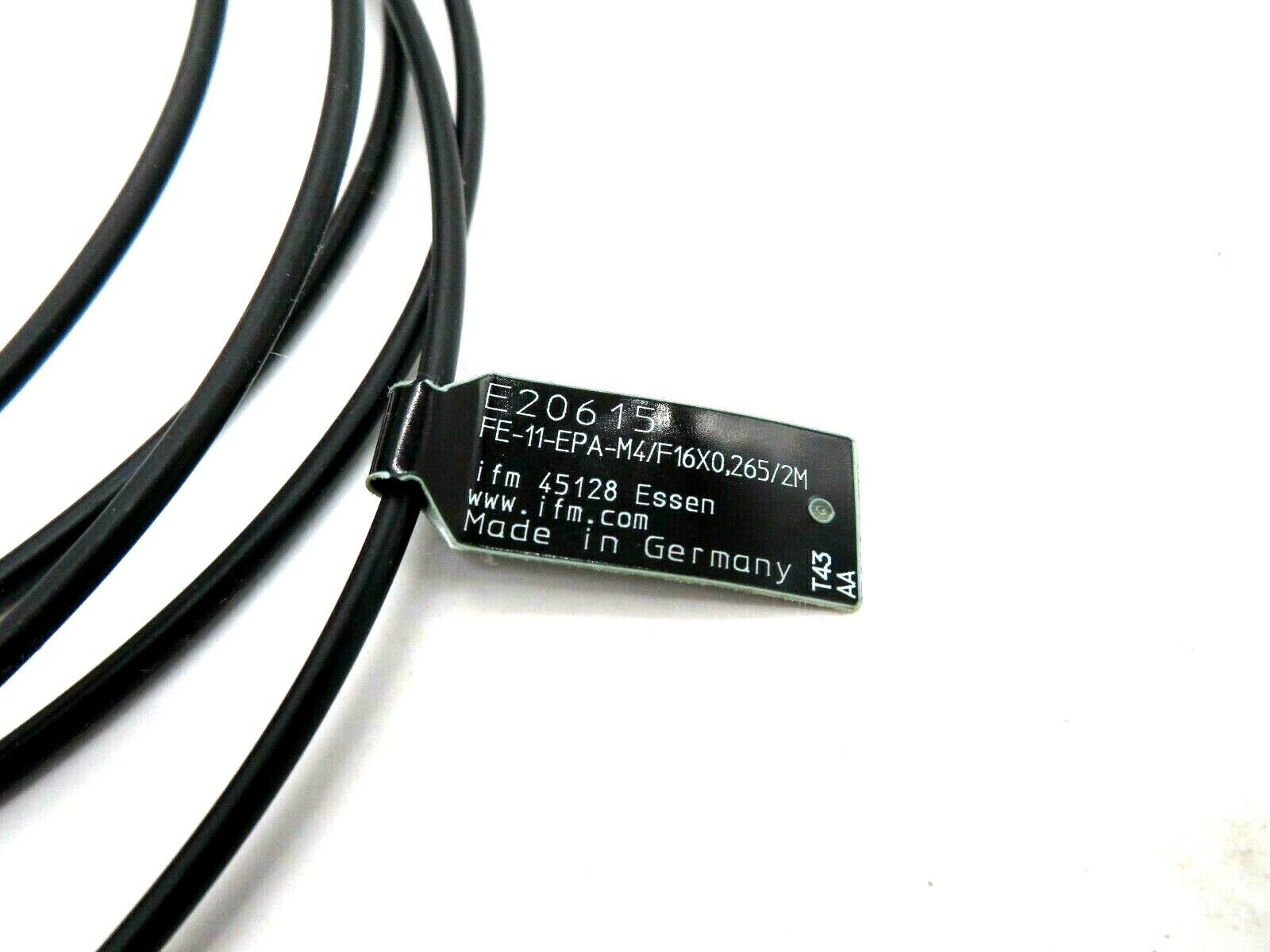 NEW IFM EFECTOR FE-11-EPA-M4/F16X0,265/2M-E20615 FIBER OPTIC SENSOR E20615 - Image 3