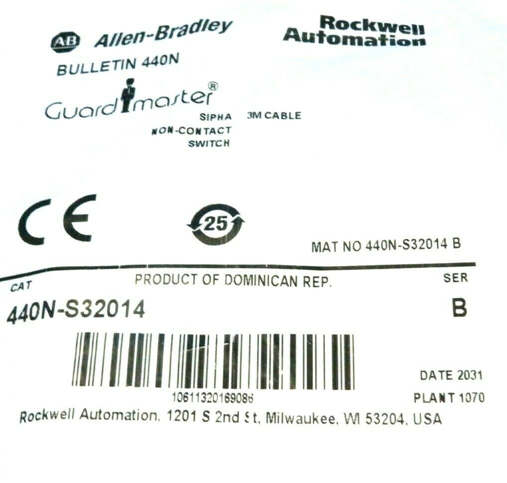NEW LOT OF 2 ALLEN BRADLEY 440N-S32014 NONCONTACT SWITCH 440NS32014 - Image 4