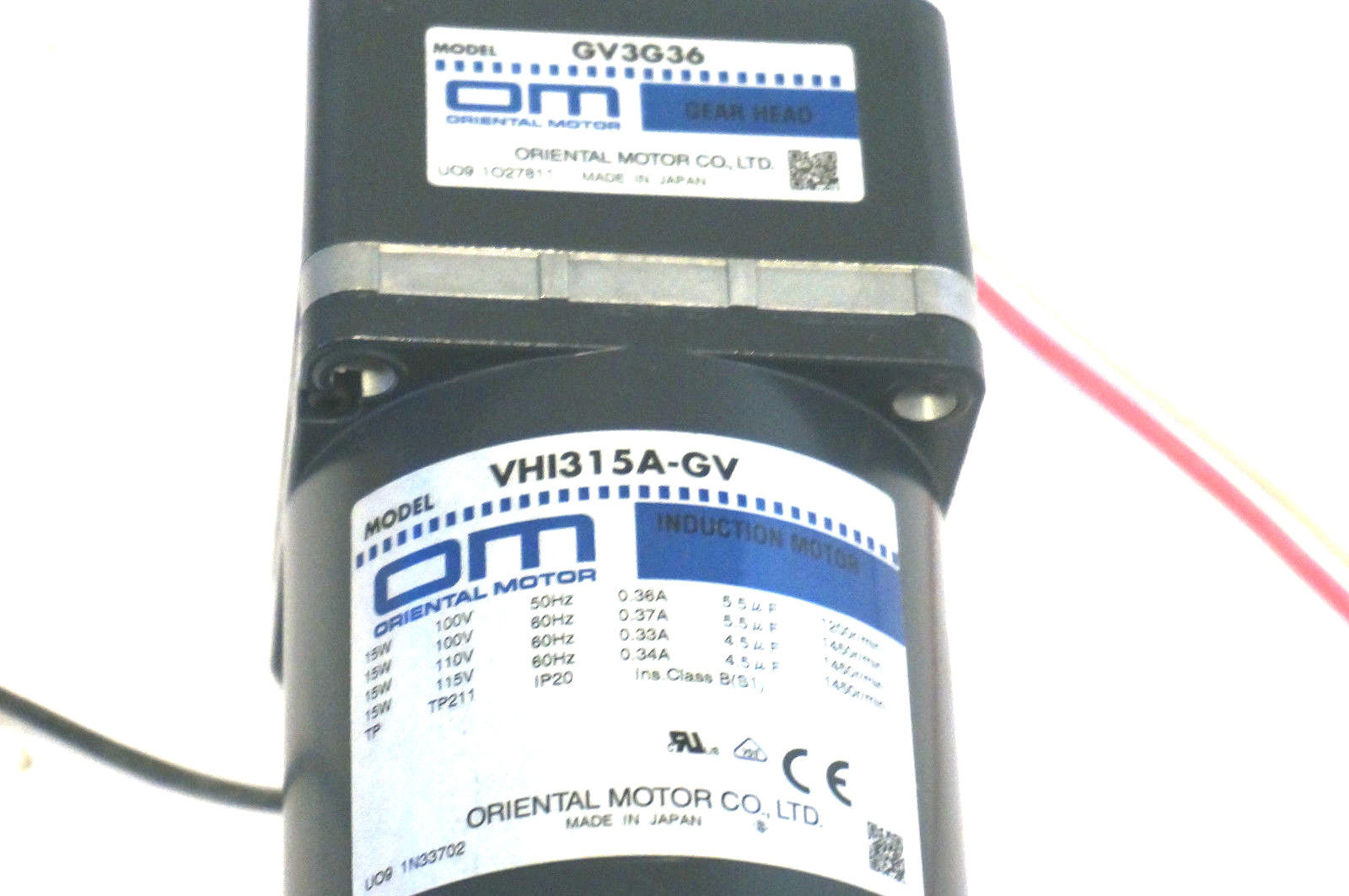 NEW ORIENTALMOTOR VHI315A-36U INDUCTION MOTOR VHI315A36U - Image 5