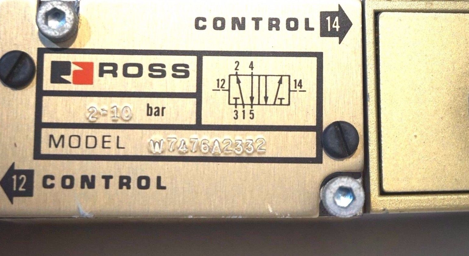 NEW ROSS CONTROLS W7476A2332 SOLENOID VALVE - Image 3
