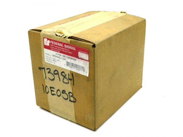NEW SEALED FEDERAL SIGNAL 350WB-120 HORN MECHANISM GRAY 350WB120