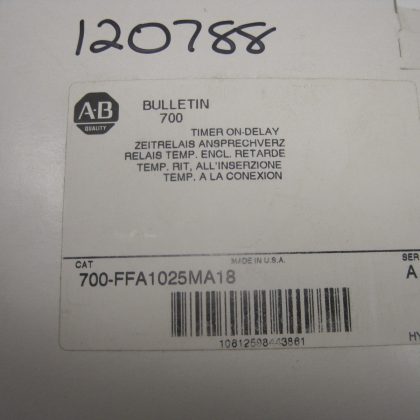 New Allen Bradley 700-FFA1025MA18 Timer 700FFA1025MA18