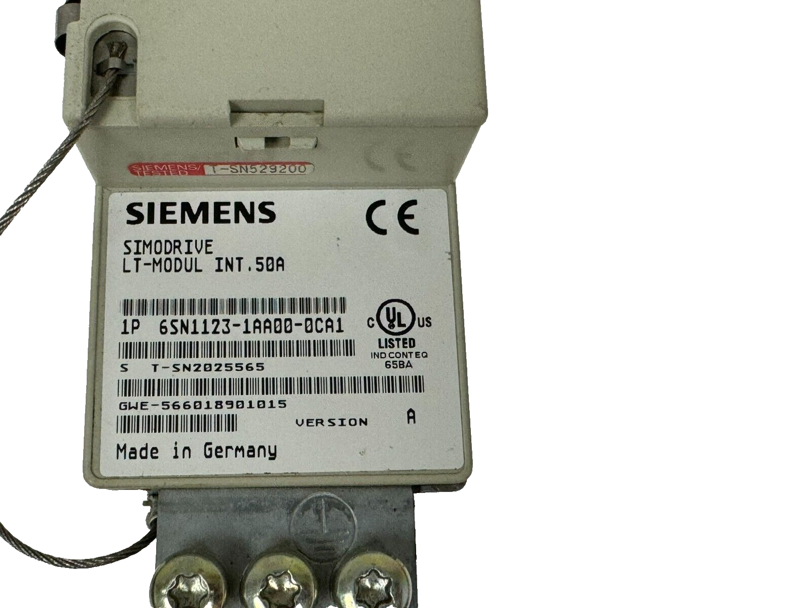 USED SIEMENS 6SN1123-1AA00-0CA1 SIMODRIVE 611 POWER MODULE 6SN11231AA000CA1 - Image 4
