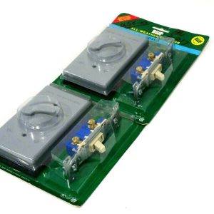 2 NEW BWF 611-1 TOGGLE COVER & POLE SWITCH 6111