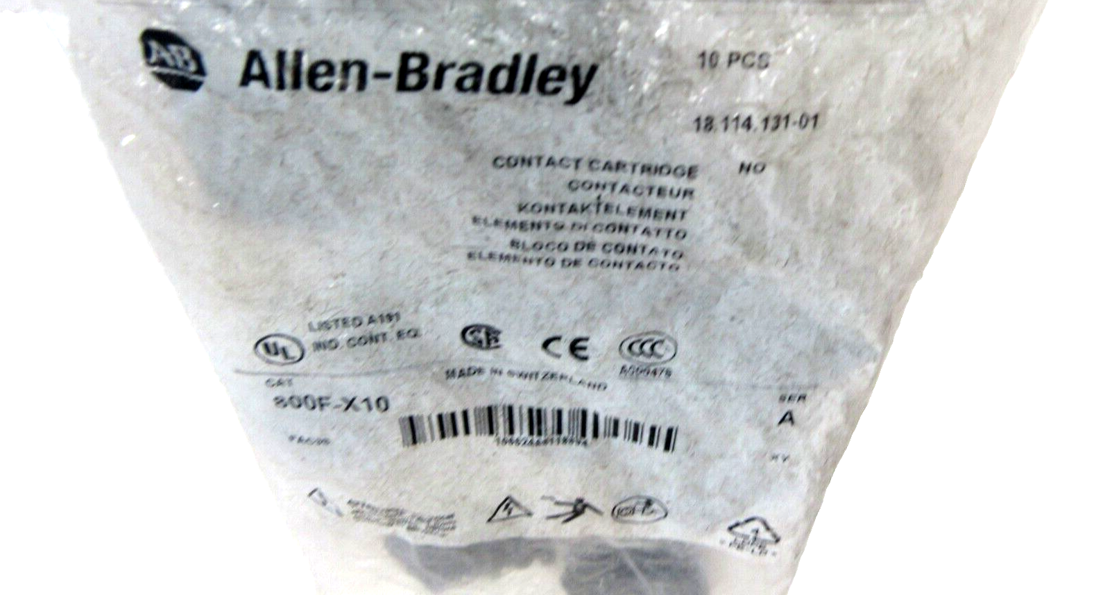 ALLEN BRADLEY 800F-X10 CONTACT CARTRIDGE SER. A 800FX10 10 PCS. NEW, SURPLUS - Image 5