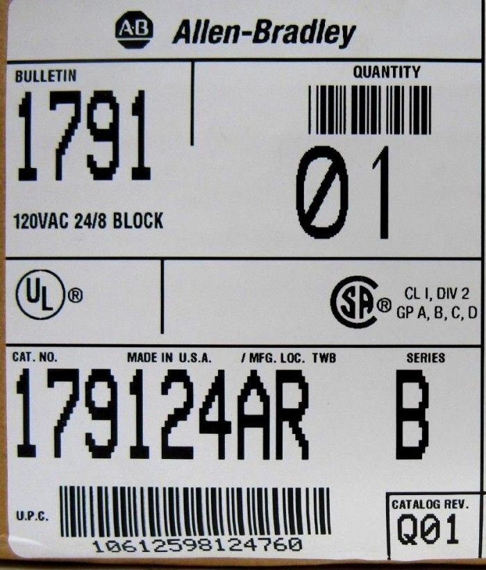 NEW ALLEN BRADLEY 1791-24AR BLOCK I/O MODULE SERIES B 179124AR - Image 4