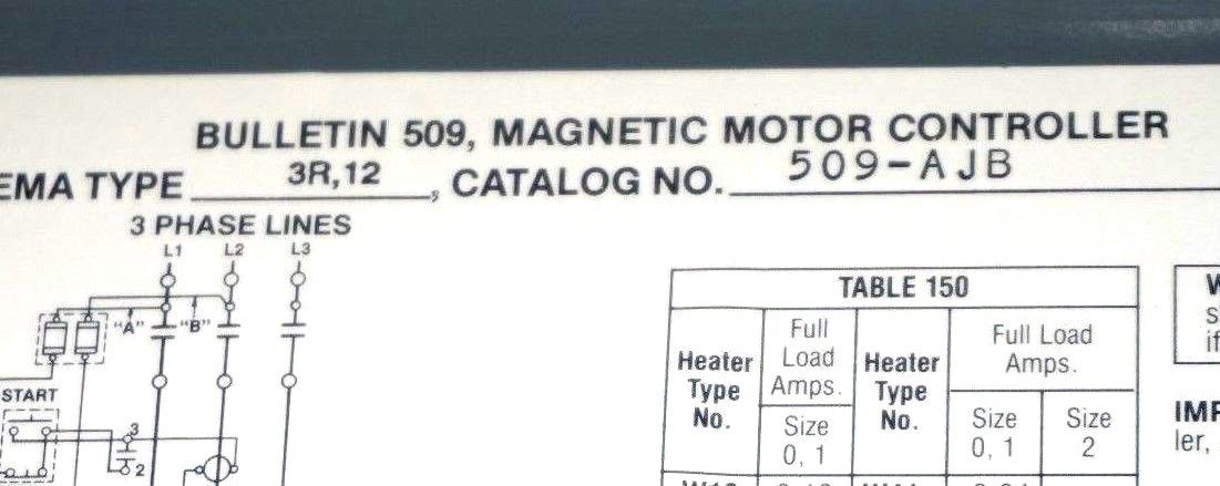 NEW ALLEN BRADLEY 509-AJB NON-REVERSING VOLTAGE STARTER 509-A0B STARTER SZ 0 - Image 5