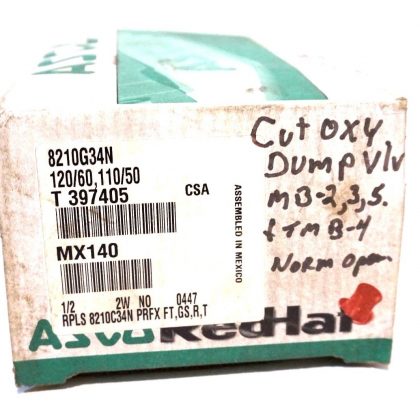 NEW ASCO  8210G34N SOLENOID VALVE 110/120  50/60