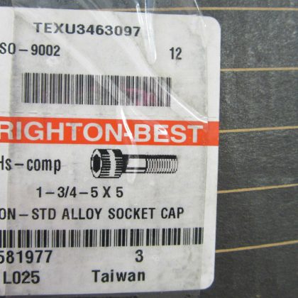 NEW BRIGHTON-BEST TEXU3463097  ALLOY SOCKET CAP 1 3/4X5X5 BOX OF 3