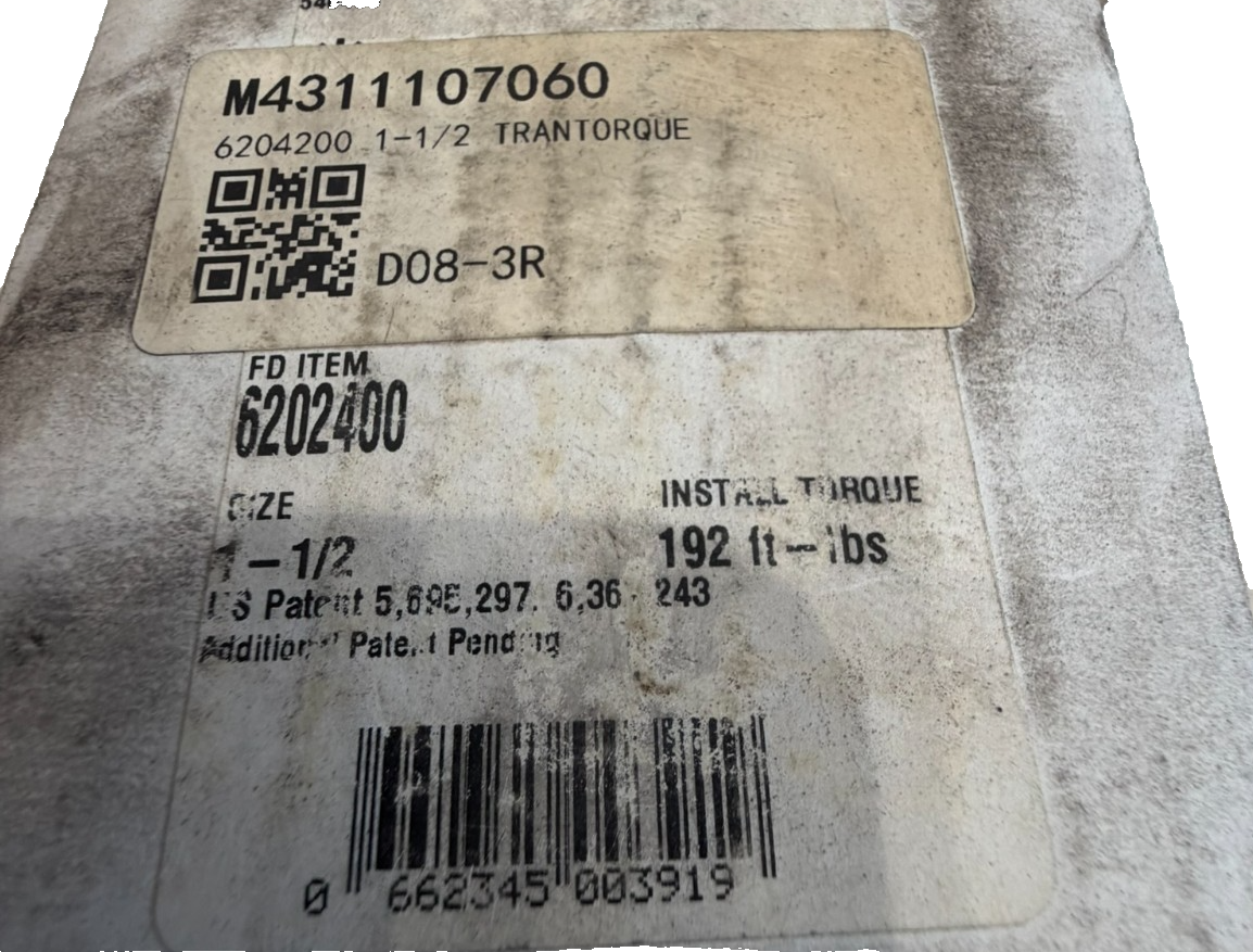 NEW FENNER 6202400 TRANTORQUE KEYLESS BUSHING 1-1/2" 6204200 - Image 4