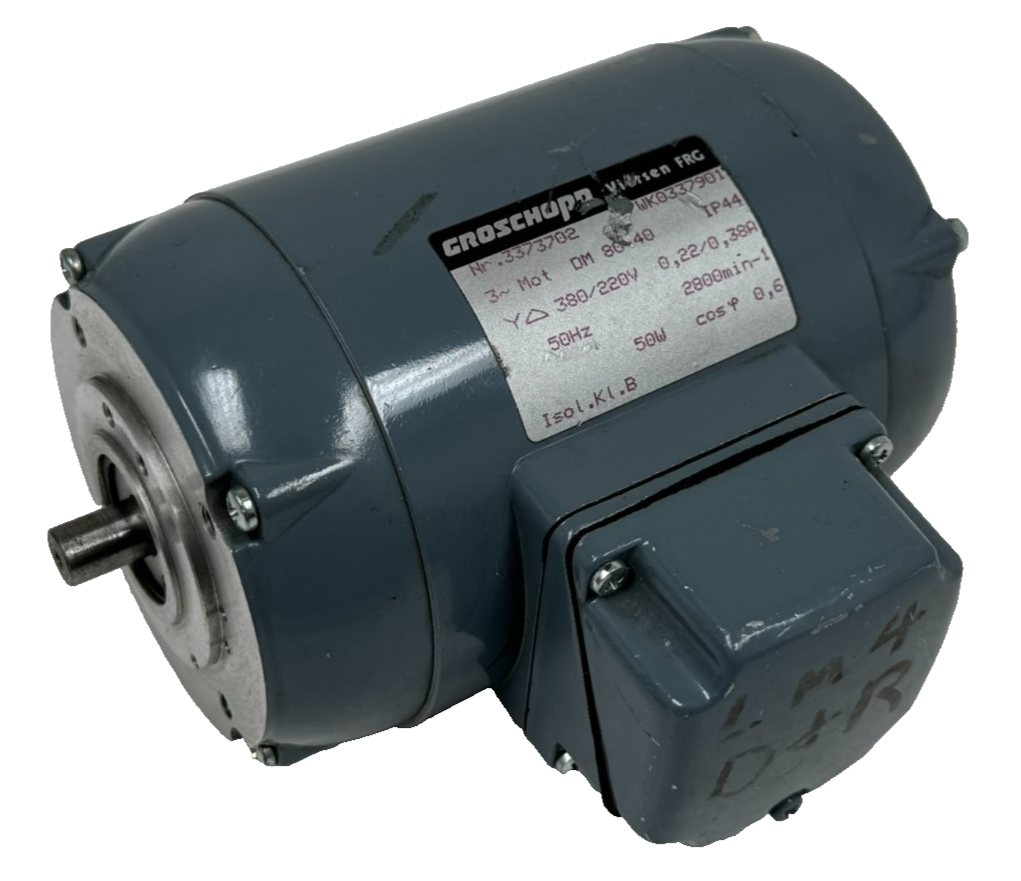 NEW GROSCHOPP 3373702 AC MOTOR WK0337901 .22-.38A 380/220V