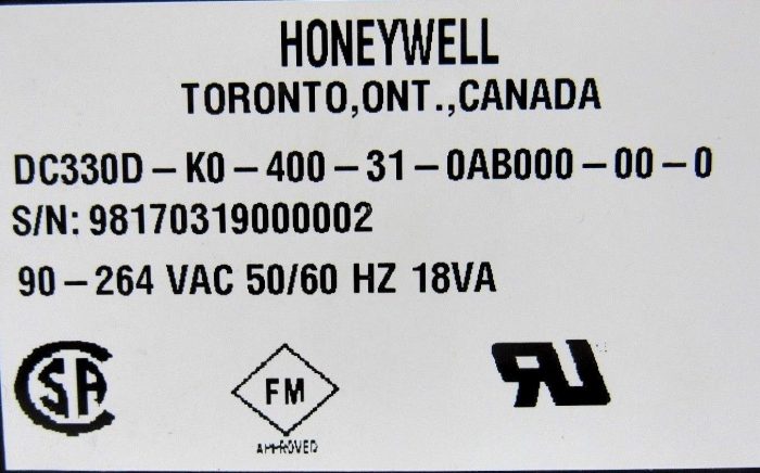 NEW HONEYWELL DC330D-K0-400-31-0AB000-00-0 TEMP CONTROL DC330DK0400310AB000000 - Image 5