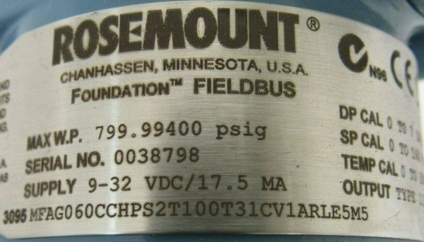 NEW ROSEMOUNT 3095MFA MASS PROBAR FLOWMETER 3095MFAG060CCHPS2T100T31CV1ARLE5M5 - Image 6