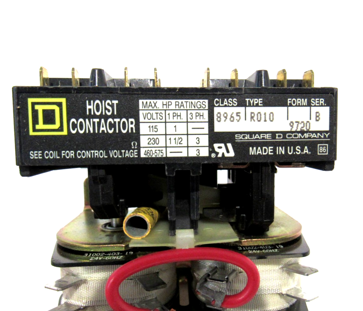 NEW SQUARE D 8965-R010 CONTACTOR SER.B 8965R010 - SB Industrial Supply ...