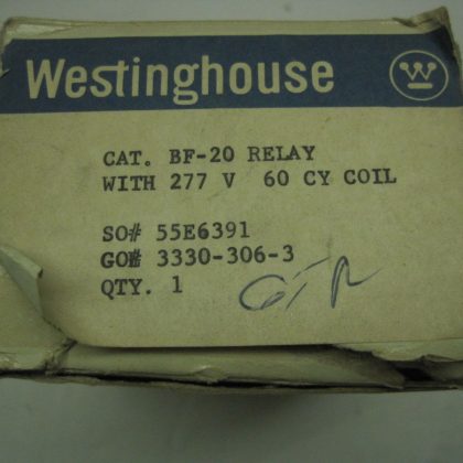 NEW WESTINGHOUSE  BF-20 RELAY 55E6391