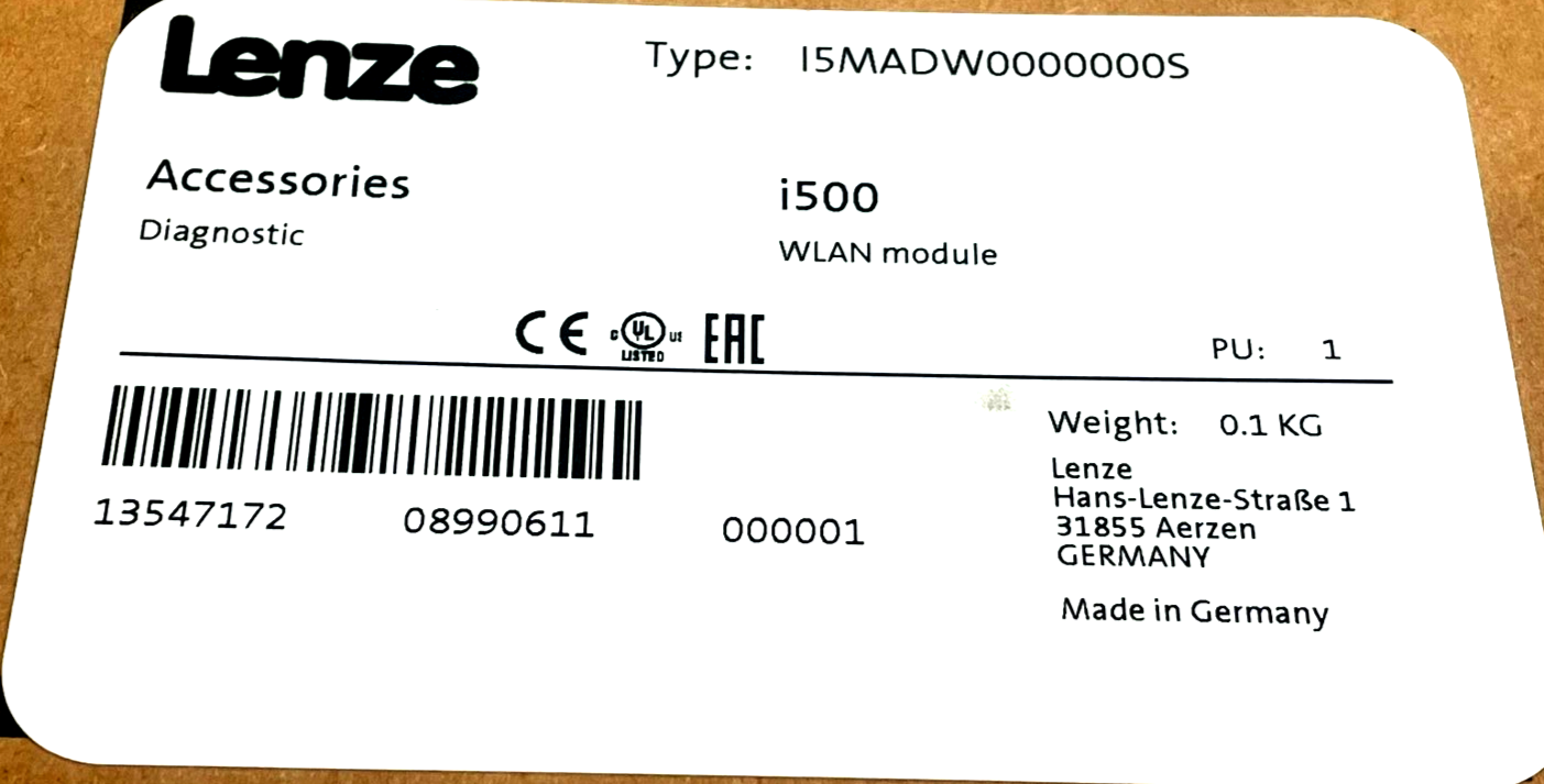 LENZE I5MADK0000000S ACCESSORIES i500 Diagnostic keypad NEW IN SEALED