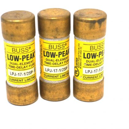 3 NEW BUSSMANN LPJ-17-1/2SP FUSES LPJ1712SP