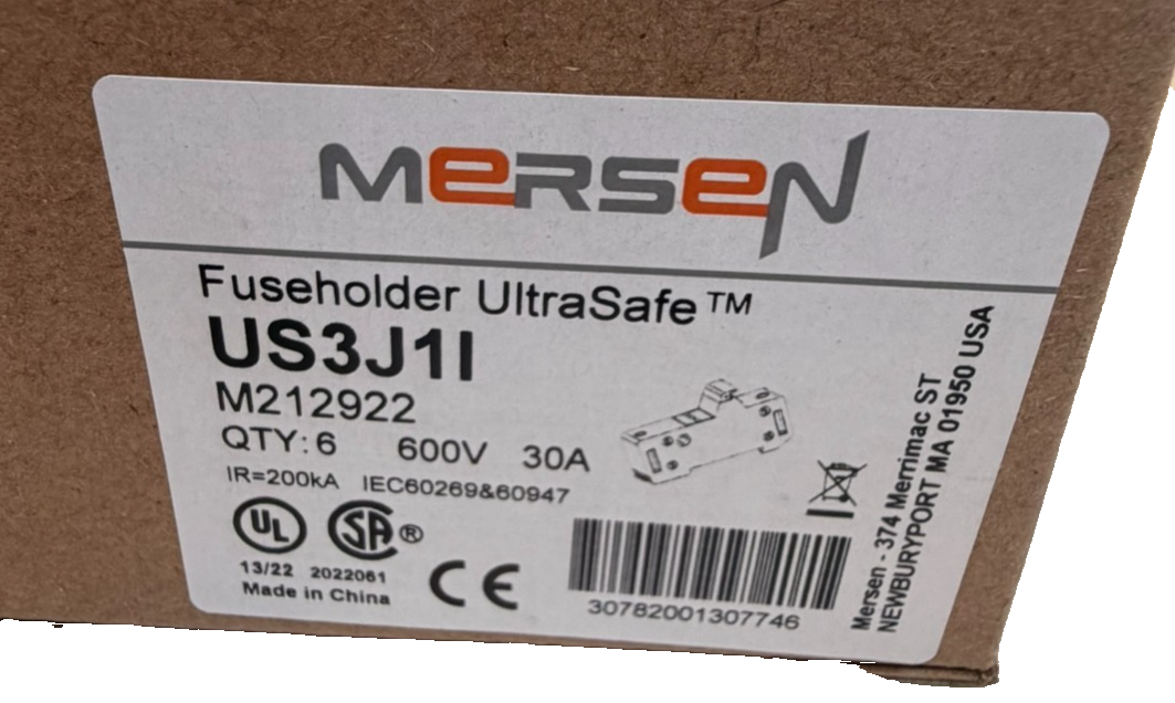 BOX OF 6 NEW FERRAZ SHAWMUT / MERSEN US3J1I FUSEHOLDERS 600V 30A - Image 5