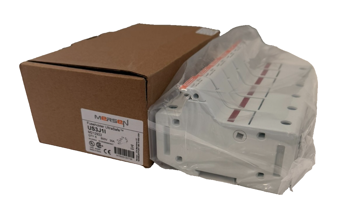 BOX OF 6 NEW FERRAZ SHAWMUT / MERSEN US3J1I FUSEHOLDERS 600V 30A