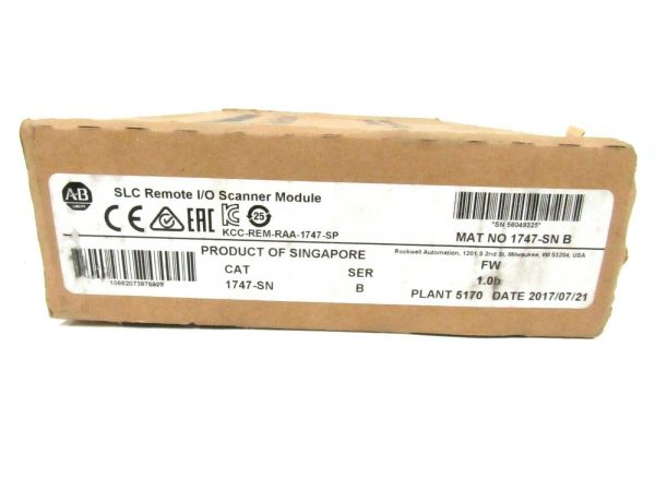 NEW ALLEN BRADLEY 1747-SN SER. B SLC REMOTE I/O SCANNER 1747SN - Image 3