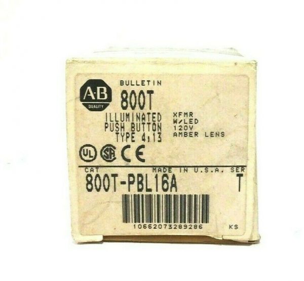 NEW ALLEN BRADLEY 800T-PBL16A PUSH BUTTON SER.T 800TPBL16A - Image 3