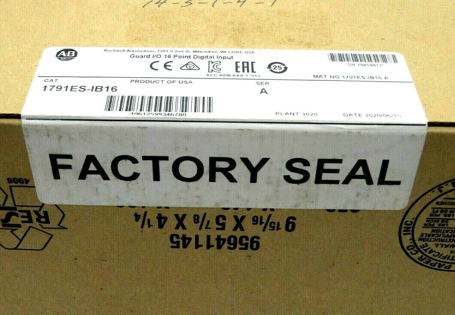 NEW FACTORY SEALED ALLEN BRADLEY 1791ES-IB16 16 POINT DIGITAL INPUT 1791ESIB16 - Image 3