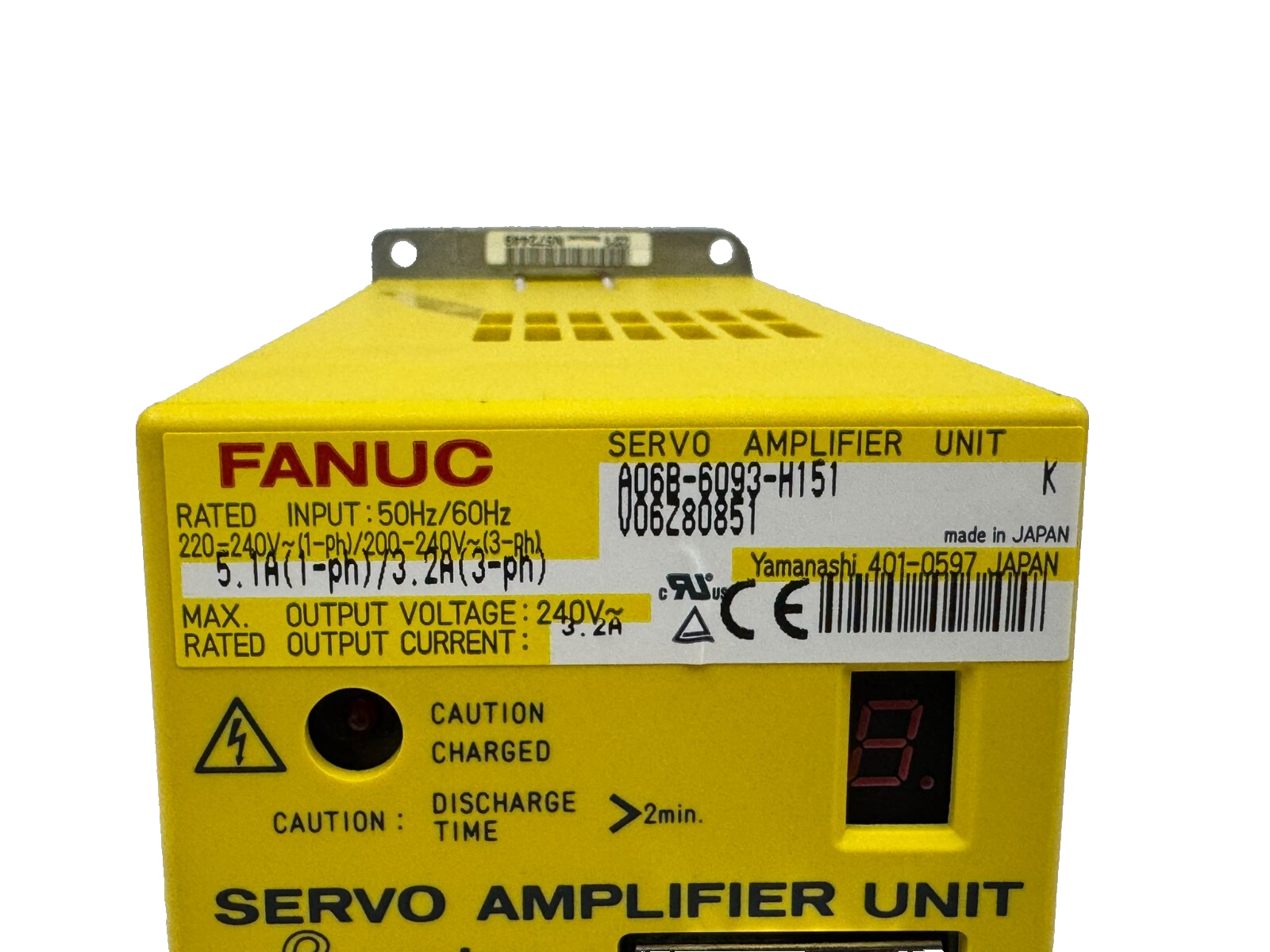 NEW FANUC A06B-6093-H151 SERVO AMPLIFIER SVU-12 A06B6093H151 - Image 6