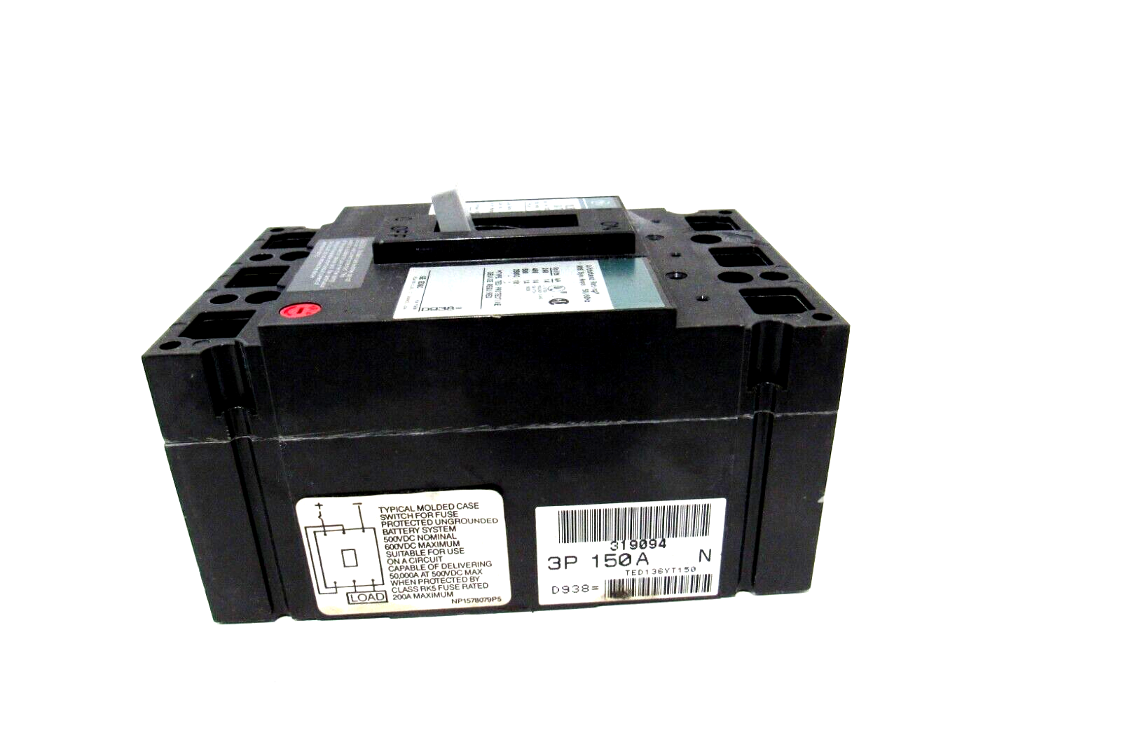 NEW GENERAL ELECTRIC TED136YT150 CIRCUIT BREAKER 3 POLE 150A - Image 3