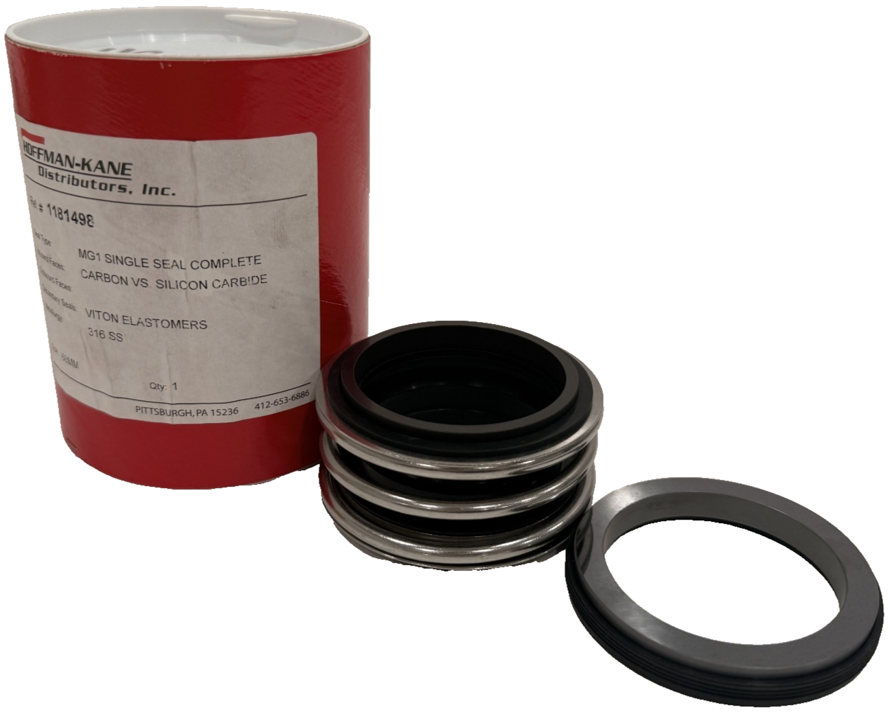 NEW HOFFMAN-KANE 1181498 MG1 SINGLE SEAL COMPLETE 316 SS 60MM / 2.3622"