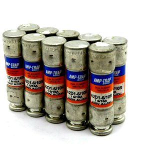 NEW LOT OF 10 FERRAZ SHAWMUT A2D1-6/10R FUSE 6/10A 250V A2D1610R