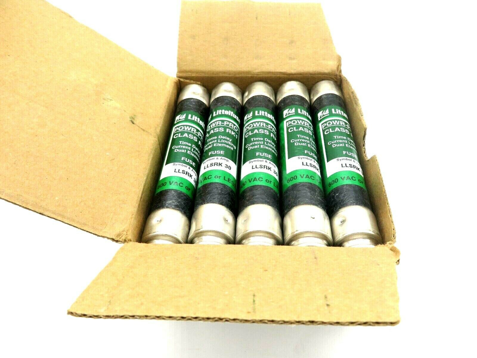 NEW LOT OF 10 LITTELFUSE LLSRK30 TIME DELAY FUSES 600VOLT - Image 3